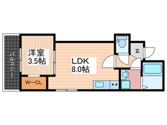 間取図 Crecia廿日市駅西