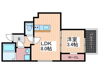 間取図 Crecia廿日市駅西