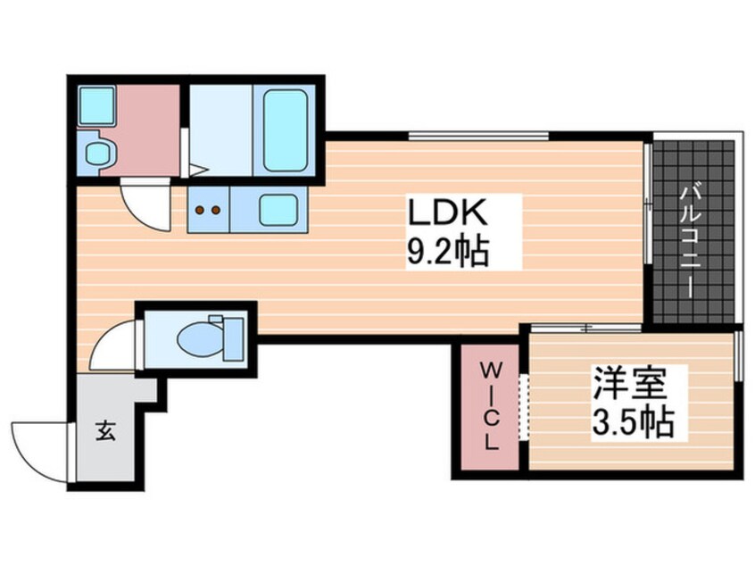 間取図 Crecia廿日市駅西