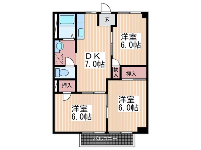 間取図 ニュ－シティ武田