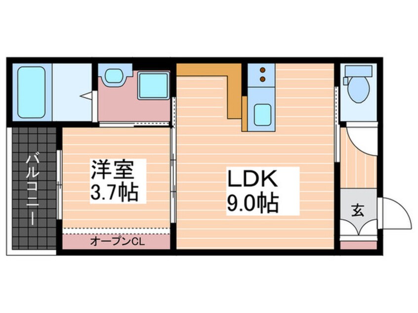 間取図 エクシア廿日市