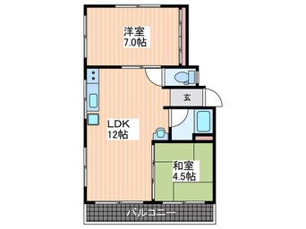 間取図 坂岡マンション(6)