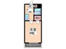千代田ハイツ 1Kの間取り