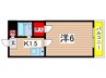 千代田ハイツ 1Kの間取り