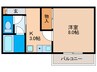 プリマベール矢野 1Kの間取り