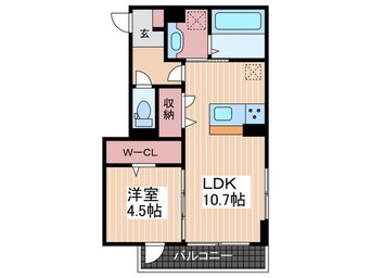 間取図 D-ROOM宇品西