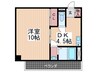 ＹビルⅢ 1DKの間取り