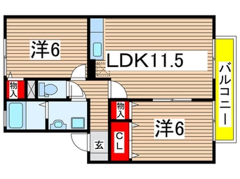 間取図 エソール長楽寺　Ｃ棟