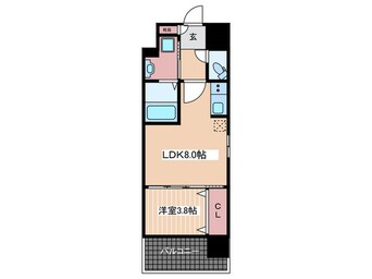 間取図 メイクス京橋川Ⅱ(301)