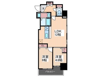 間取図 メイクス京橋川Ⅱ(1003)