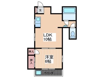 間取図 コーポ綿貫