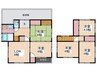 亀山南戸建て５２－１０ 5LDKの間取り