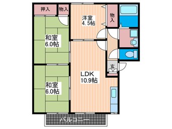 間取図 ボービラージュ中野東A棟