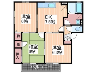 間取図 ウィルモア　Ｂ棟