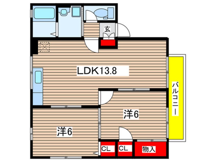 間取図 グリ－ンタウン上安　壱番館
