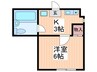 ジョイフル河原町 1Kの間取り
