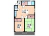 こいストアービル１ 2LDKの間取り