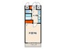 ＣＡＳＡ・ＤＥＬ・ＲＩＯ 1Kの間取り