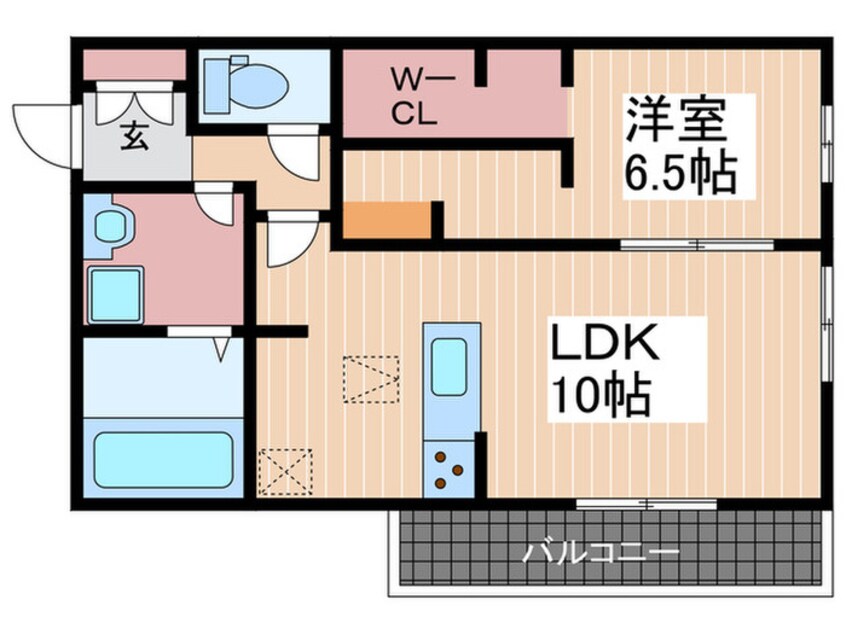 間取図 アップス安東Ｄ－Ⅲ