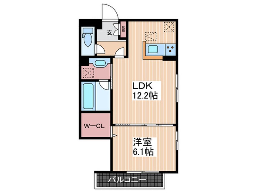 間取図 campanella上大須賀