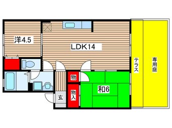 間取図 シャルム徳村