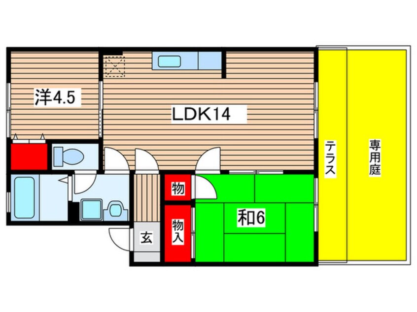 間取図 シャルム徳村