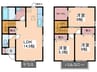 クレール吉村　Ⅱ 3LDKの間取り