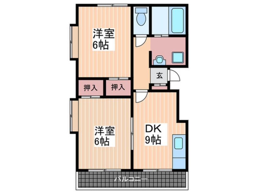 間取図 第２アワノビル