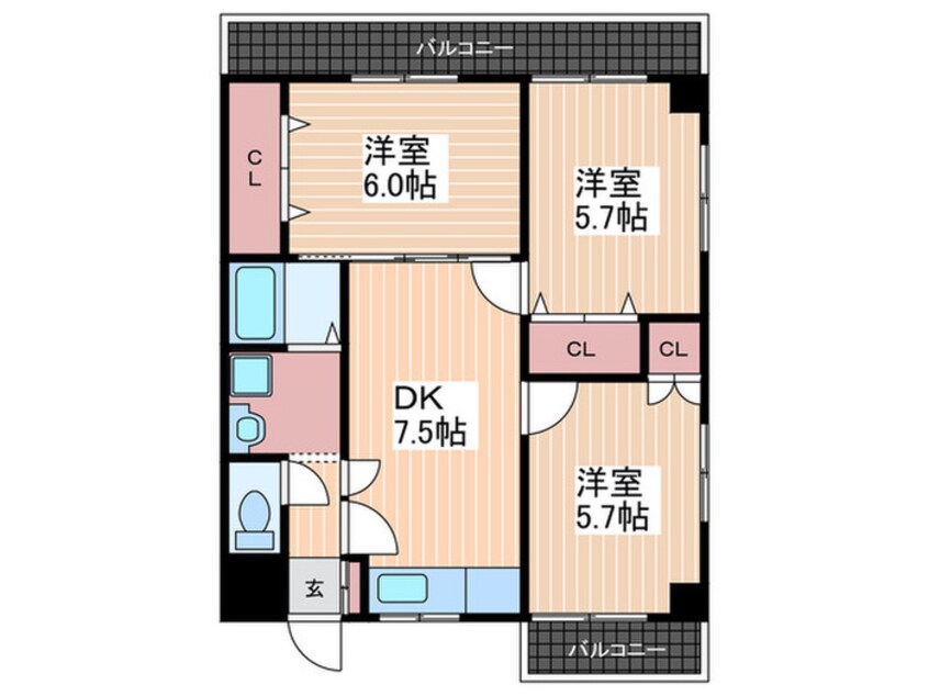 間取図 ウイング地御前