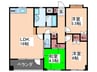 クレ－ル本田 3LDKの間取り