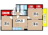 ソフィア小林 3DKの間取り