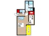 REGALESTーS古市2 1LDKの間取り