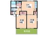 リヴェ－ル 2DKの間取り
