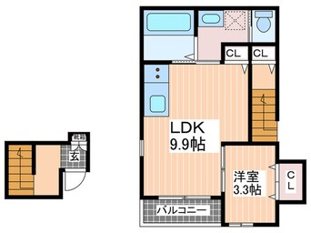 間取図 リヴェール中広