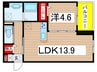 メゾンボヌール大町 1LDKの間取り