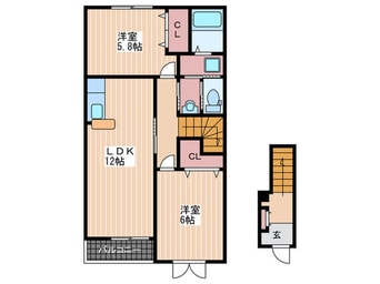 間取図 サンステージ地御前Ｃ