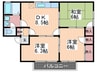 ハイランド早川 3DKの間取り