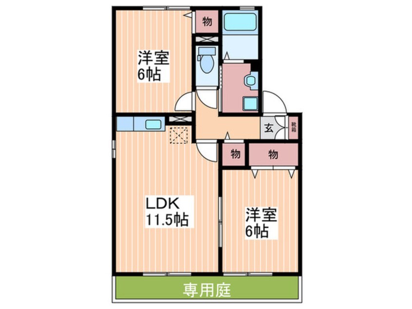 間取図 セジュール川本