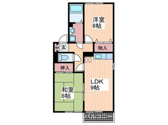 間取図 セジュール荒谷川　Ⅱ