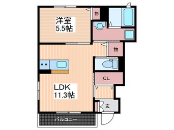 間取図 ルミエコート弐番館