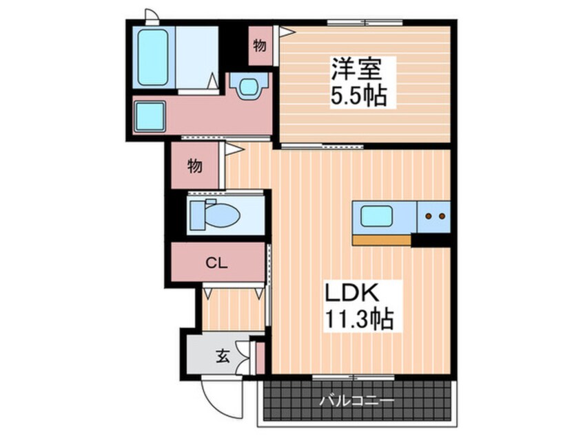 間取図 ルミエコート弐番館