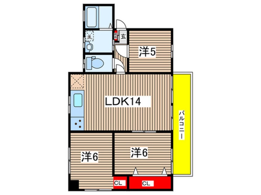 間取図 メゾンフジタ