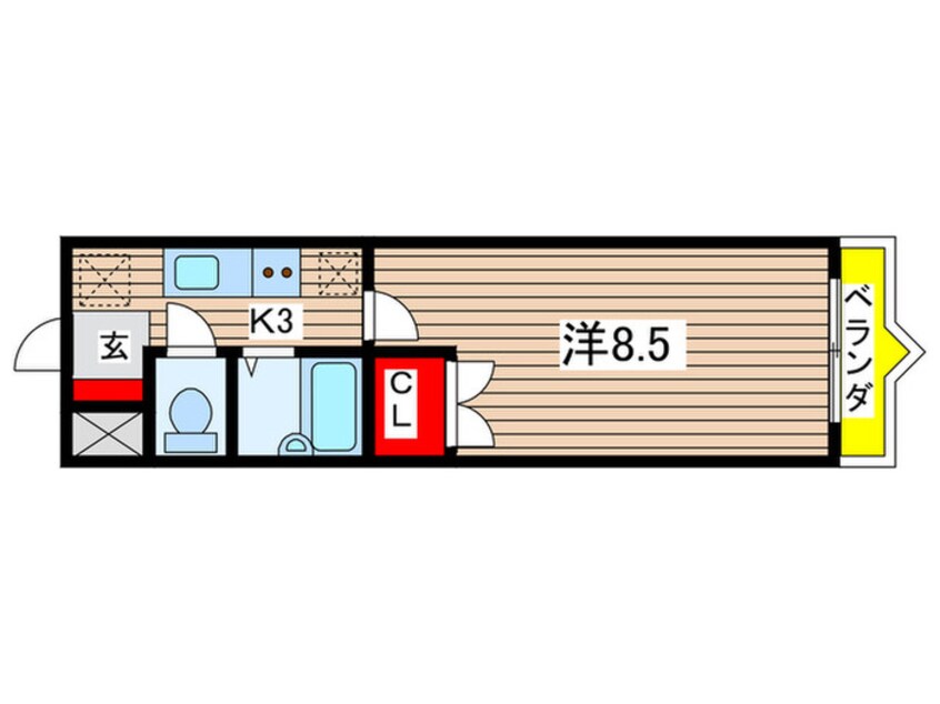 間取図 コンフォート祇園