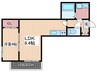 セブンプロート草津浜町 1LDKの間取り