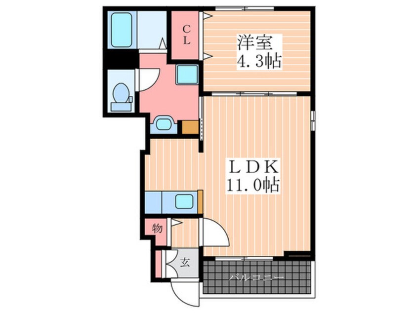 間取図 ベルローゼ梅原