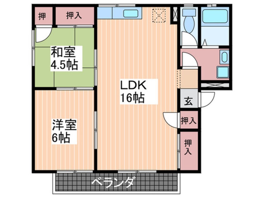 間取図 サンブランシェ　Ｂ棟