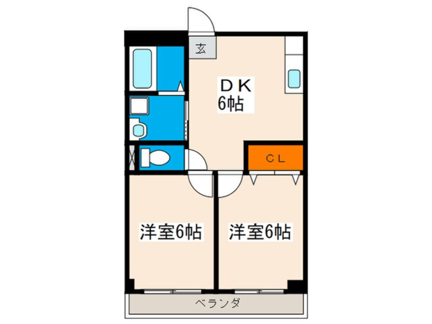 間取図 中広ハイム