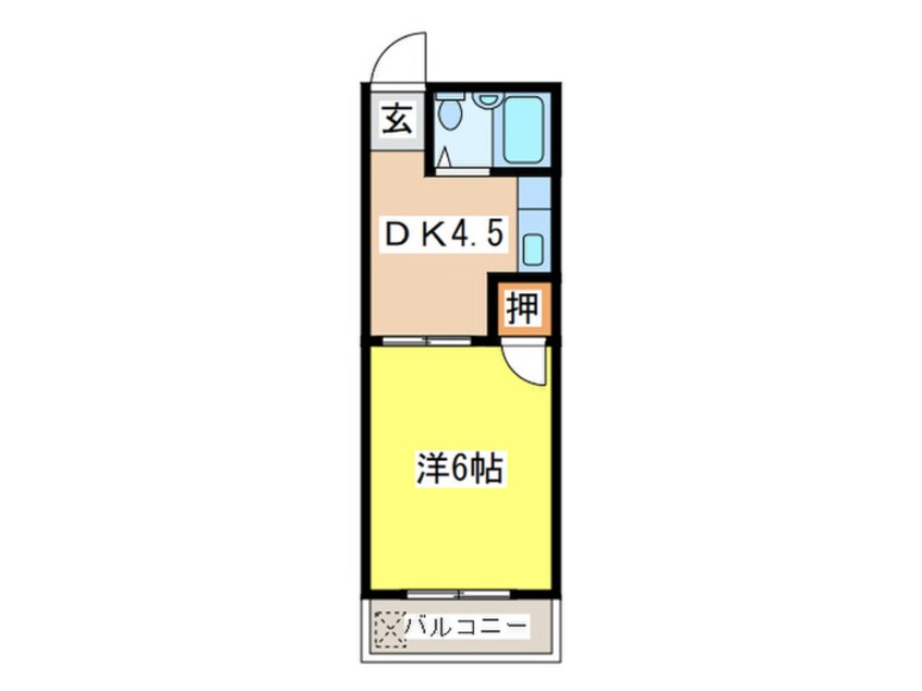 間取図 中広ハイム