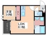 REGALEST廿日市本町2 1LDKの間取り