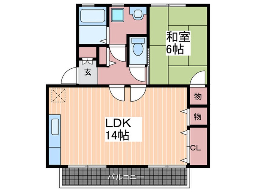 間取図 セジュ－ル長居Ｃ棟